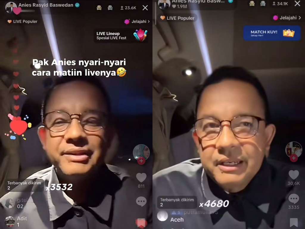 Anies Dapat Nama Panggilan Diduga Live TikTok Direspons Positif Kpopers