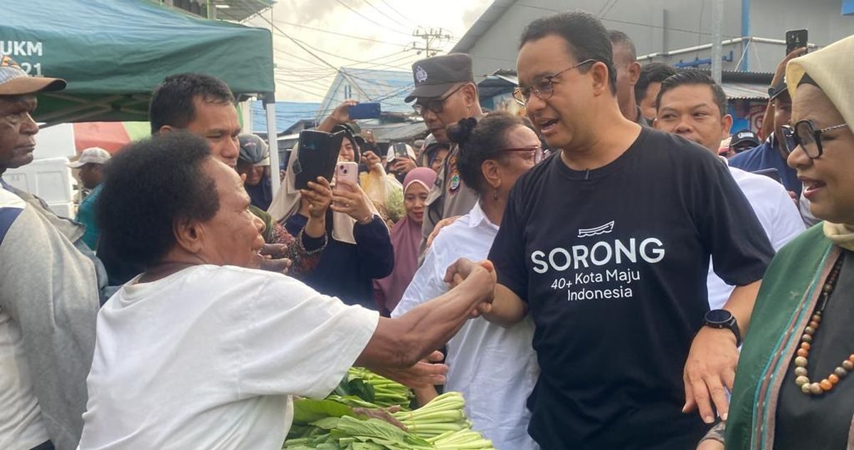 Emak-Emak di Sorong Minta Lanjutkan Program Jokowi ke Anies Baswedan, Begini Responnya!